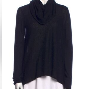 ALICE + OLIVIA Black Cowl Neck Sweater Black Knit
Cashmere Wool Size M